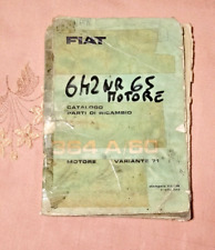 Manuale ricambi motore per Fiat 364 A/60  edizione 112.298 del 1962