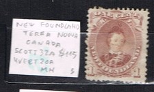 CANADA NEW FOUNDLAND 1871 MH SCOTT 32A YVERT 20A $ 115