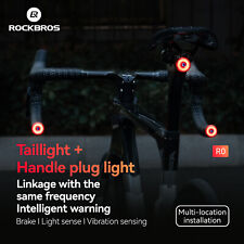 Fanale posteriore bici sincronizzato ROCKBROS Smart rilevamento freni maniglia spina luce posteriore