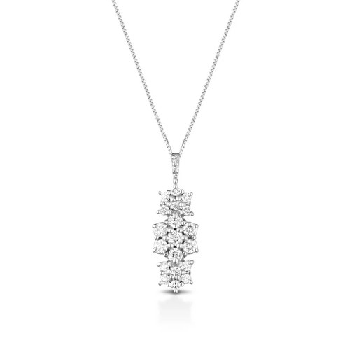 Collana trilogy oro bianco - collana,