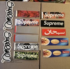 Lotto di 13 adesivi logo Supreme New York Special Box 100% autentici
