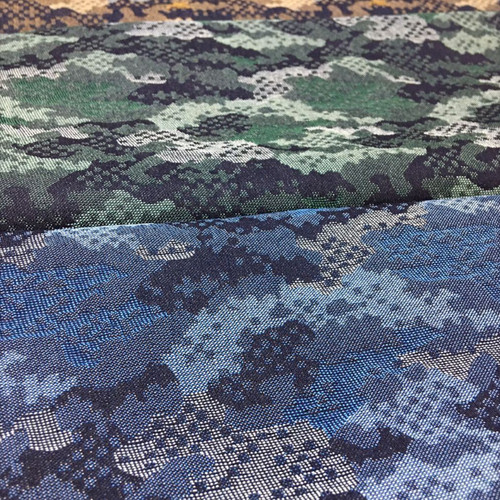 Tessuto denim jacquard