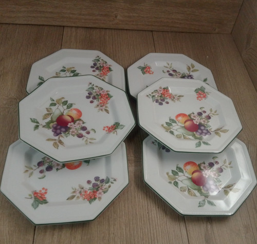 Set piatti laterali frutta - set, 6