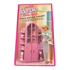 Barbie Mattel 1987 3 pezzi unità da parete living bella marketing europeo mai aperta