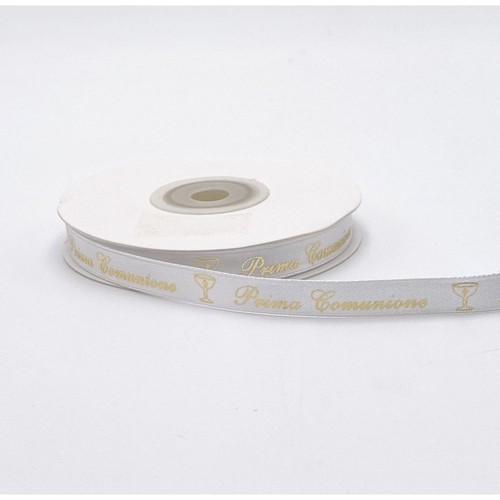 Nastro doppio raso scritta oro - doppio,