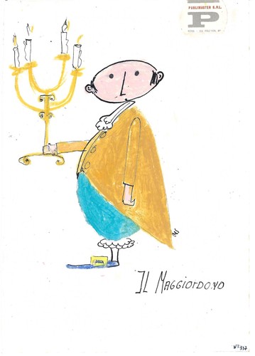 Bozzetto originale disegno - , a