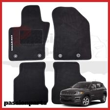 TAPPETI JEEP COMPASS DAL 2017 IN MOQUETTE CON RICAMO E 4 FISSAGGI SET 4 PEZZI