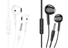 AURICOLARI CON MICROFONO HIFI JACK 3.5 PER SMARTPHONE audio cuffie telefono pc