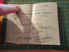 160868 tessera ricevuta di