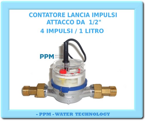 Contatore acqua lancia - lancia, impulsi