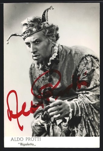 Cartolina cantante lirico - , aldo