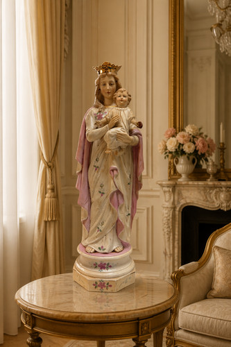 Statua madonna bambino in - madonna, e
