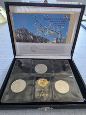 TRITTICO DI MONETE ARGENTO SAN MARINO 1981- BIMILLENARIO DELLA MORTE DI VIRGILIO