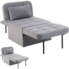 Sgabello letto multifunzione poltrona altezza regolabile 6 posizioni imbottita