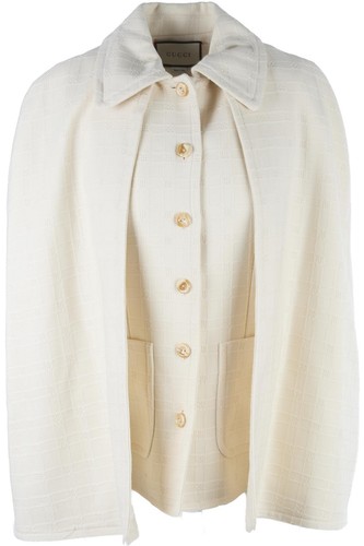 Gucci mantella cotone panna - gucci,