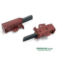 KIT 2 CARBONCINI SPAZZOLE MOTORE LAVATRICE CANDY HOOVER 49000466 49028931