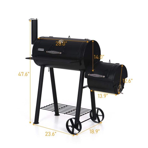 Grill smoker combo - grill, charcoal