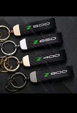 🔥PORTACHIAVI KAWASAKI Z900-Z650-Z500-Z400 COLOR PELLE CARBONIO