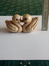 Vintage Thun Coppia in Amore Cigno Cigni Innamorati Bacio Fuori Produzione Raro