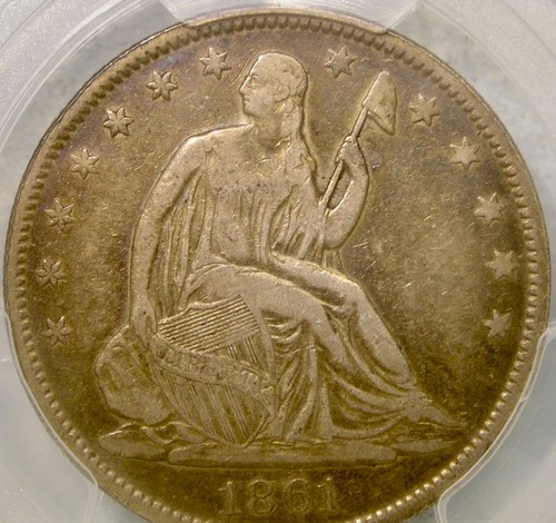 1861 liberty mezzo dollaro - liberty,