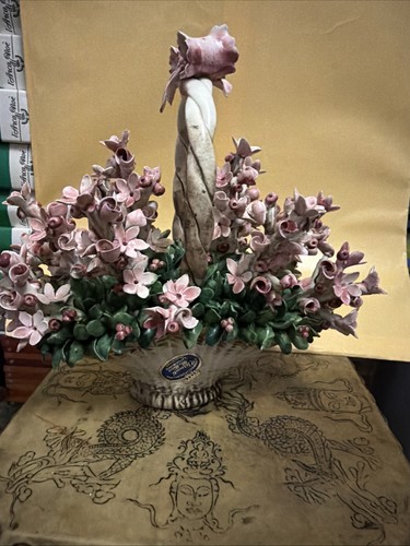 Cestino fiori porcellana - fiori,
