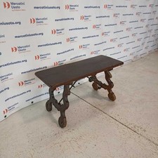 Panchetta Antica Stile Fratino in Legno Massello Intagliato Italia Inizio 900