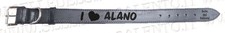 Collare cane artigianale cuoio italy 70x4 Personalizzato i love alano incisione