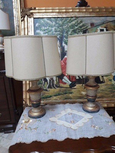 Lampada tavolo classica oro - lampada,