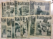 BLOCCO 28 NUMERI 22/52 IL CALCIO E IL CICLISMO ILLUSTRATO ANNO 1955
