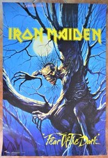 POSTER MANIFESTO IRON MAIDEN FEAR OF THE DARK ANNI 90 100X70