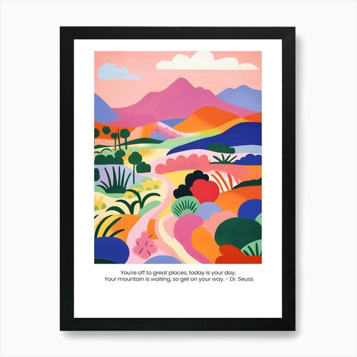 Quadro paesaggio boho matisse - paesaggio,