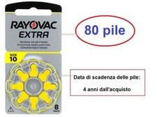 80 pile batterie RAYOVAC EXTRA
