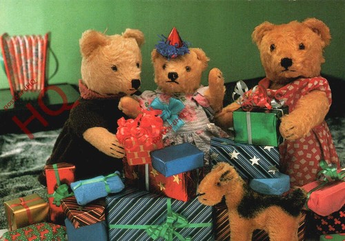 Postcard teddy bears - bears,, mirja