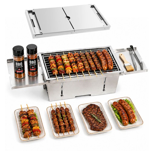 Barbecue carbone acciaio - a, in