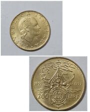 MONETA 200 LIRE CENTENARIO