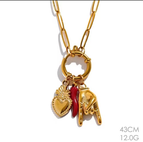 Collana girocollo catena - collana,