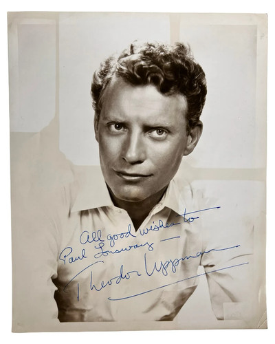 Autografo theodor uppman - autografo, 8x10