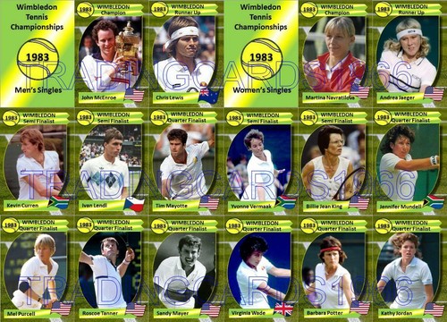 Wimbledon 1983 tennis trading - wimbledon,