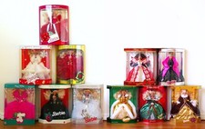 Barbie Bambola Happy Holidays 1988 - 1998 LOTTO 11 Collezione Holiday Christmas.