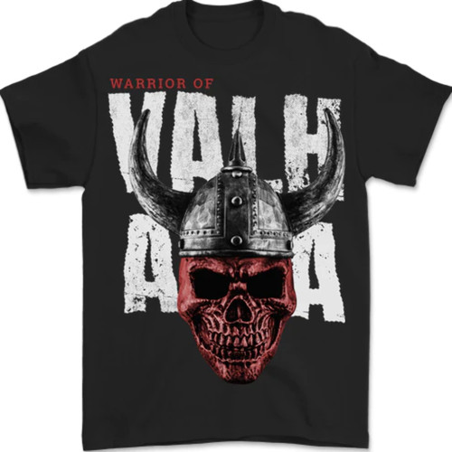 Shirt viking warrior - t-shirt, skull