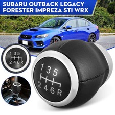 Pomello Leva Del Cambio 6 Marce Nero Per Subaru Legacy Forester Impreza STI WRX