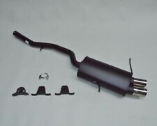 Marmitta sportiva Imasaf per BMW Serie 3 E46 320d berlina 98-01 silenziatore + accessori 2x76 mm