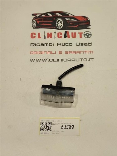 Fanale luce targa per toyota - fanale,