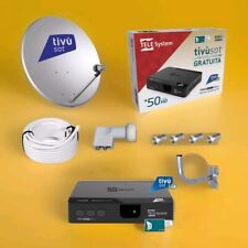 KIT DECODER HD TIVUSAT GIÀ CARD ATTIVATA CARD ALREADY ACTIVATED, SATELLITARE 