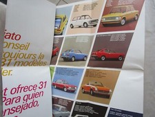 DEPLIANT PUBBLICITARIO FIAT ANNI 70-80  - TUTTI I MODELLI