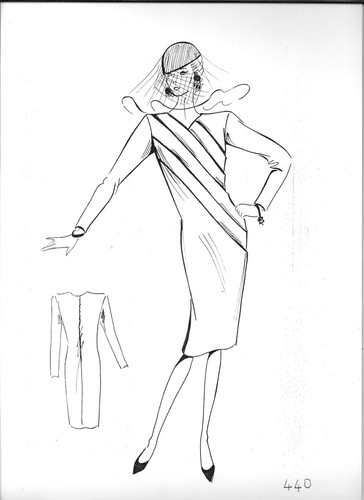 Bozzetto figurino moda - figurino,