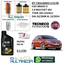 KIT TAGLIANDO 4 FILTRI E OLIO