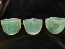 Tre vasetti in vetro di Murano V.A.M.S.A. anni '30/40