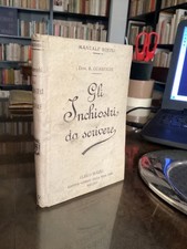 MANUALI HOEPLI- R. GUARESCHI - GLI INCHIOSTRI DA SCIVERE - PRIMA EDIZIONE 1915