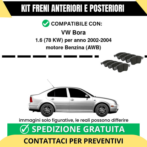 Pastiglie freno ant post vw - freno, +